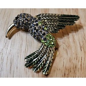 Hummingbird 2" pin brooch fashion jewelry